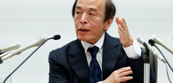 Presidente do BC do Japão promete continuar aumentando juros de olho em conflito no Oriente Médio