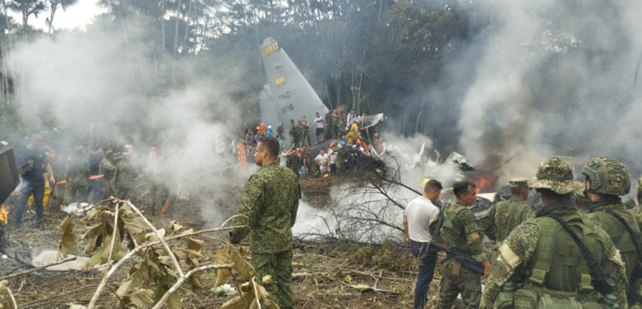 Queda de avião militar na Colômbia deixa 66 mortos; quatro estão desaparecidos