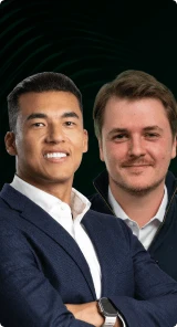 Daniel Amorim (Catalyst) e Franco Messina (Itaú Private)
